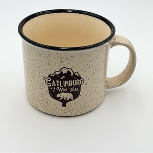Gatlinburg Tennessee Wine Trail Smoky Mountains Bear Speckled Cream Mug